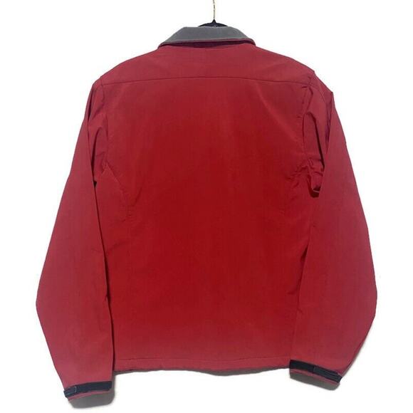 Tahoe Pass Jacket Men's Medium Zip Up Red Canvas With Three Pockets - Picture 2 of 8